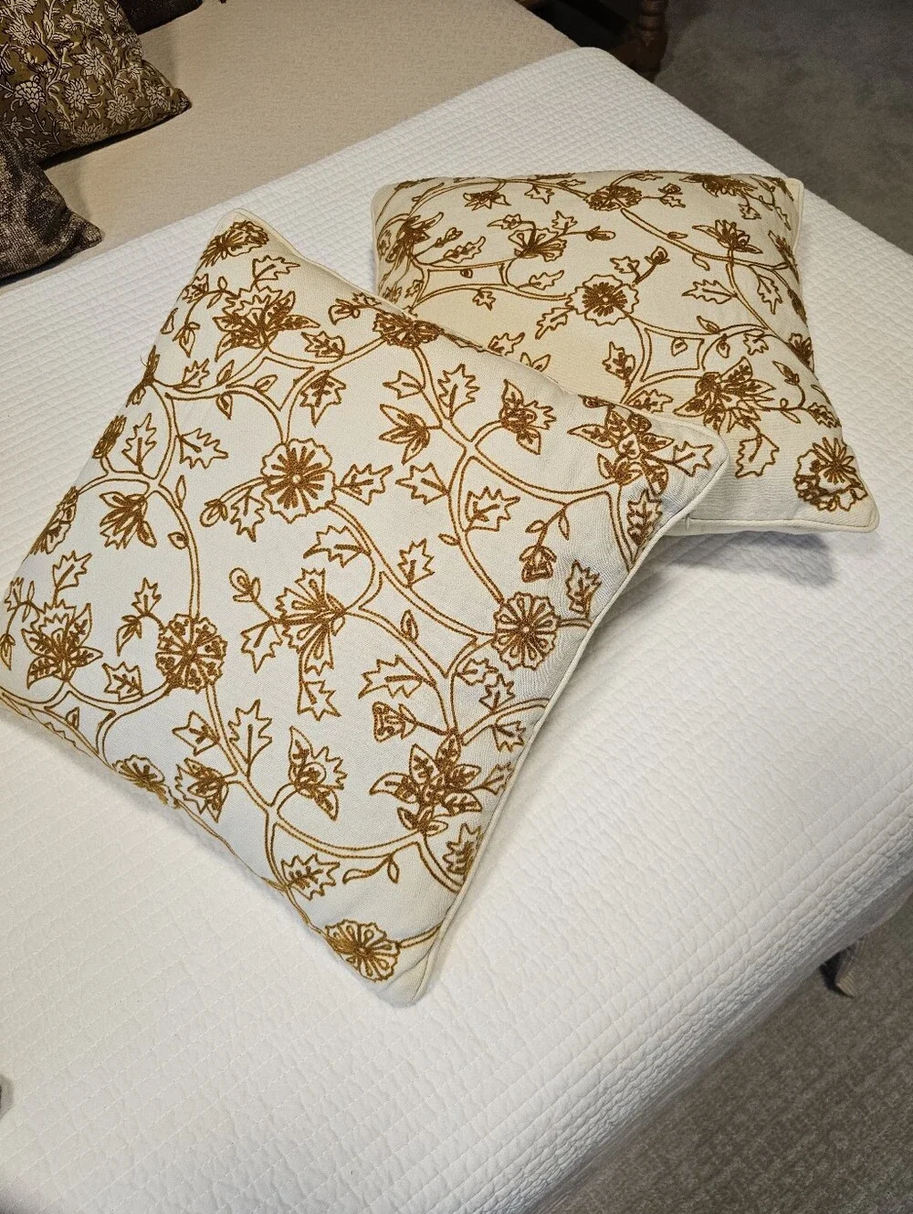 2 Ralph Lauren Pillows COVERS ONLY 16 X 16